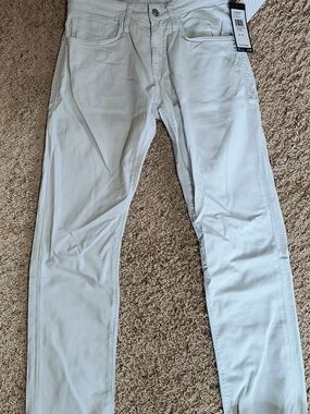 Mavi Marcus Slim Straight Leg Jeans in Light Gray